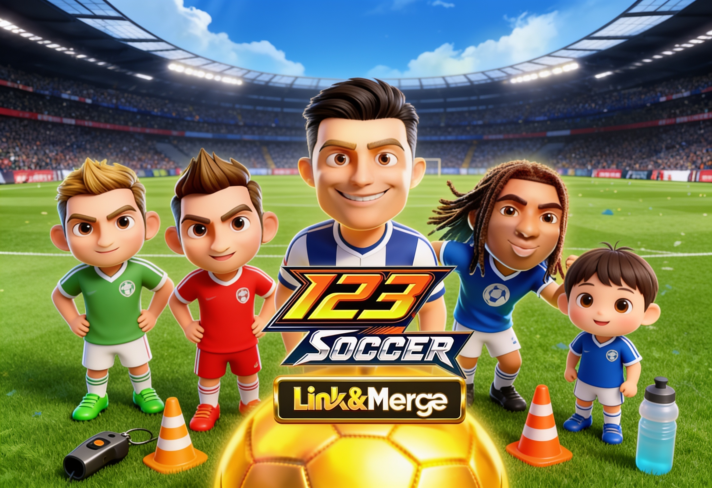 123 Soccer Link & Merge: Sepak Bola Penuh Aksi di Microgaming