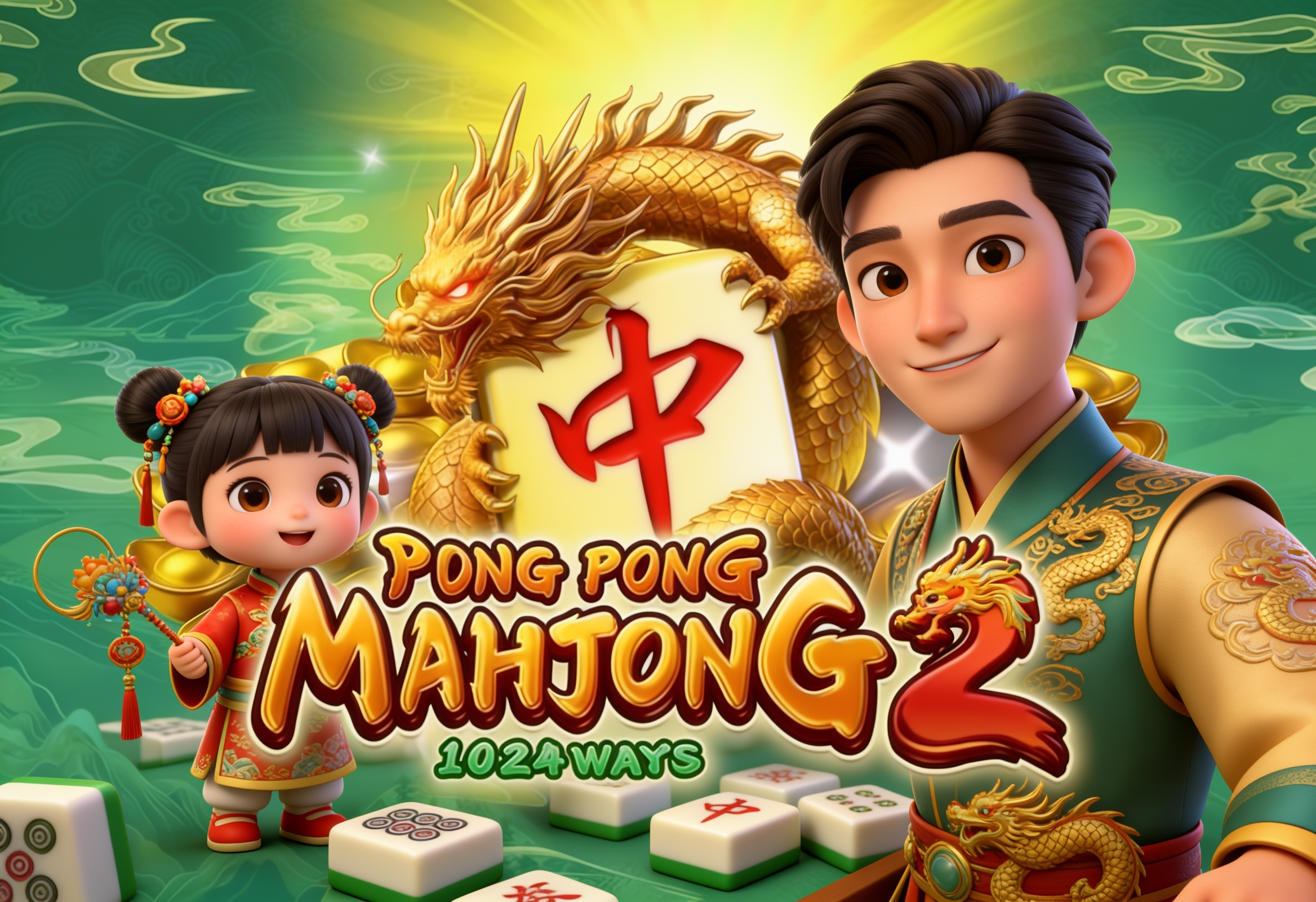 Pong Pong Mahjong 2: Tema Mahjong Modern dari Microgaming