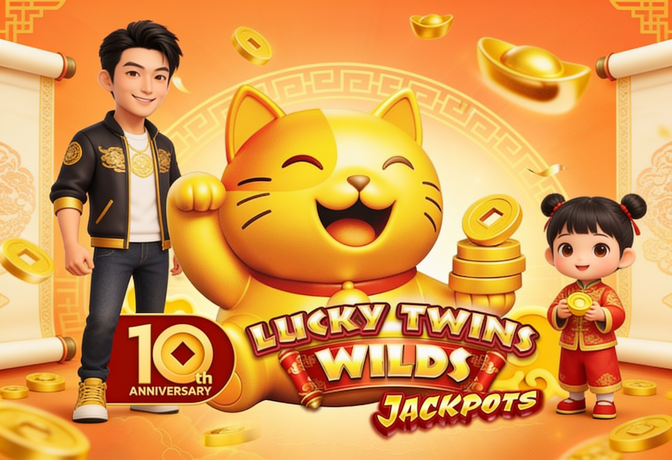 Lucky Twins Wilds Jackpots: Keberuntungan Asia di Microgaming